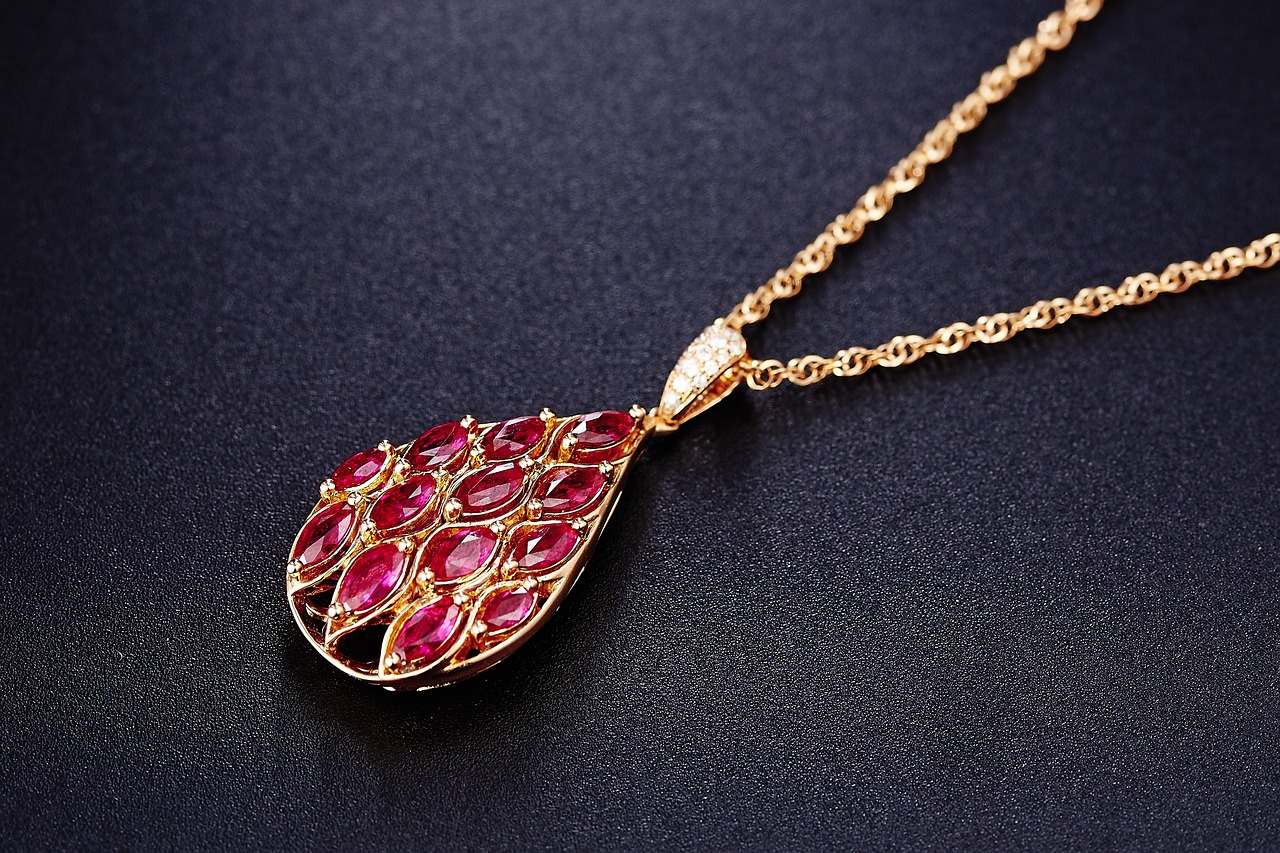 jewelry, ruby, pendant